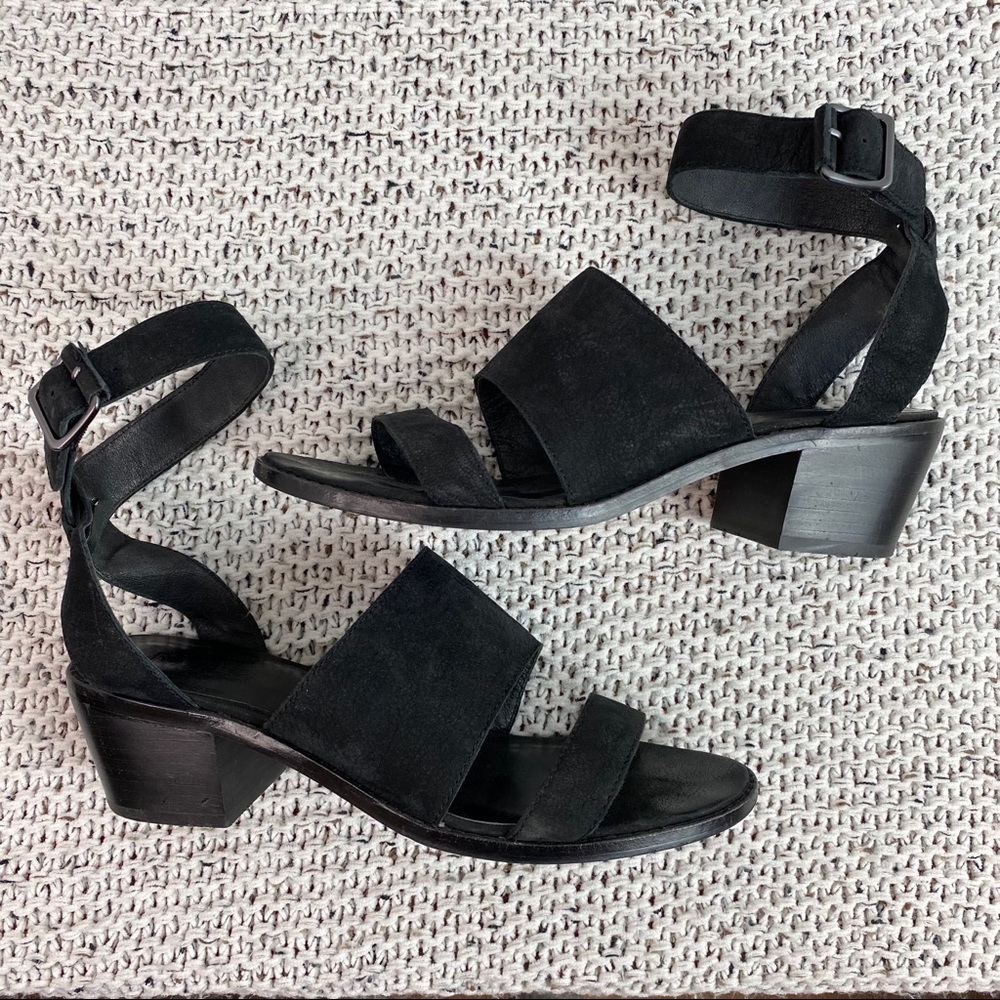 M4DE Sage Block Heel Open Toe Sandal